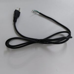 Grounded 3-Prong AC Power Cord – 5ft, 18AWG