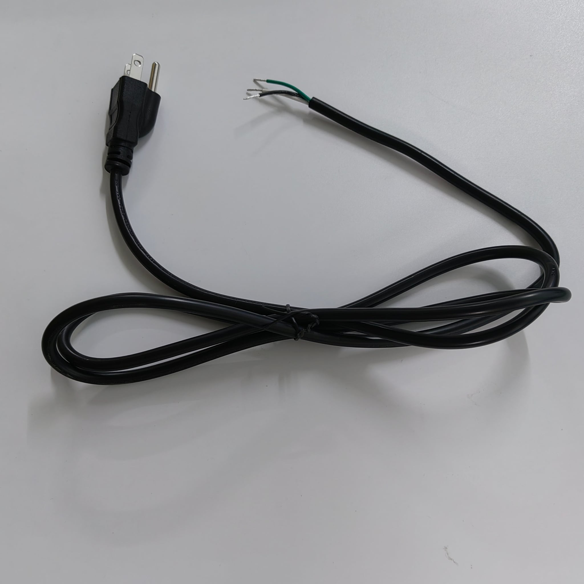 Grounded 3-Prong AC Power Cord – 5ft, 18AWG